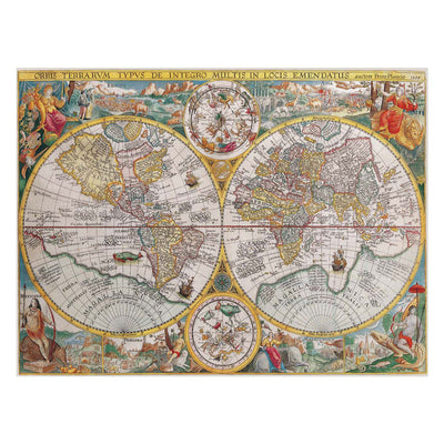 Ravensburger legpuzzel wereldkaart 1594, 1500st.