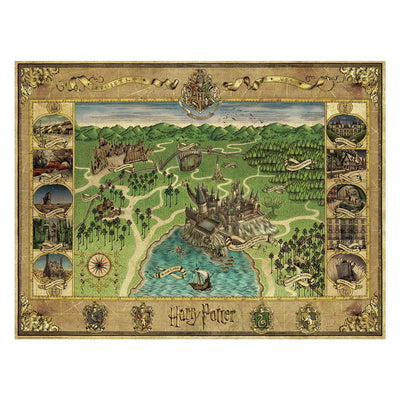 RAVENSBURGER JIGSAW puzzle Harry Potter La mappa di Hogwarts, 1500st.