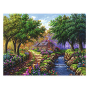 Ravensburger legpuzzel cottage bij de rivier, 1500st. - afbeelding 2