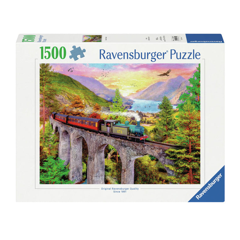 RAVENSBURGER JIGSAW puzzle Zugfahrt IM Herbst, 1000st.