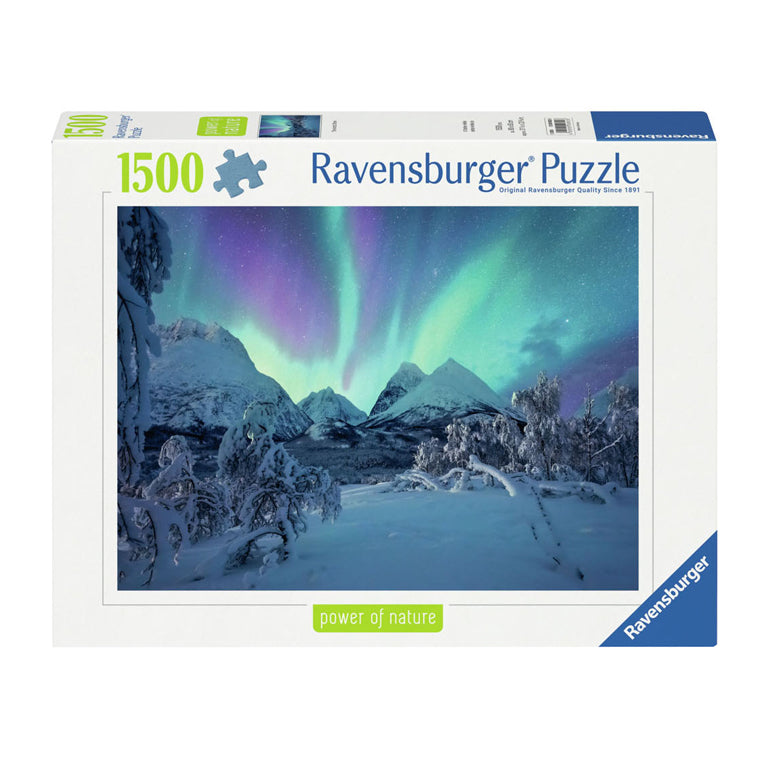 RAVENSBURGER JIGSAW puzzle Wenn Die Nordlicher Tanzen, 1500st.