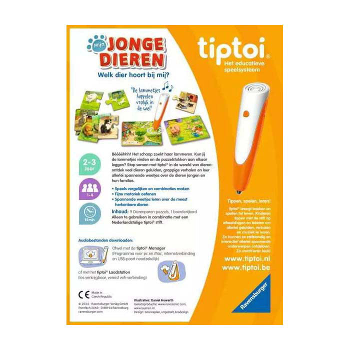 Ravensburger tiptoi mis animales jóvenes