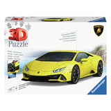 Ravensburger lamborghini huracán evo giallo - 3d puzzel - 108 stukjes - afbeelding 1