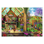 Ravensburger puzzel blik in het tuinhuis - legpuzzel - 300 stukjes extra groot - afbeelding 2