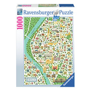 Ravensburger legpuzzel map of seville, 1000st. - afbeelding 1