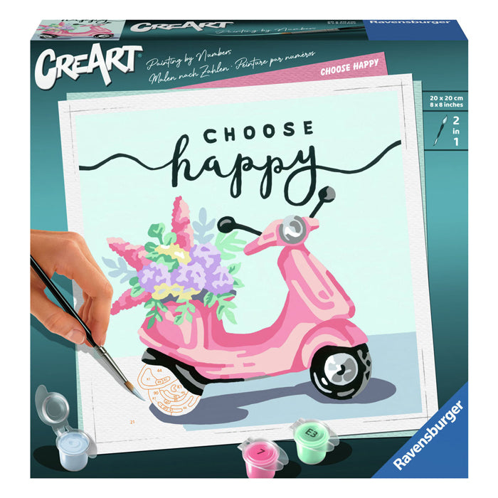 Ravensburger Creart Painting per numero Scegli felice