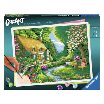 Ravensburger Pintura de Creart en Number Cottage Garden