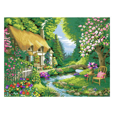 Ravensburger Pintura de Creart en Number Cottage Garden