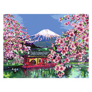 Ravensburger creart schilderen op nummer - japanese cherry blossom - afbeelding 2