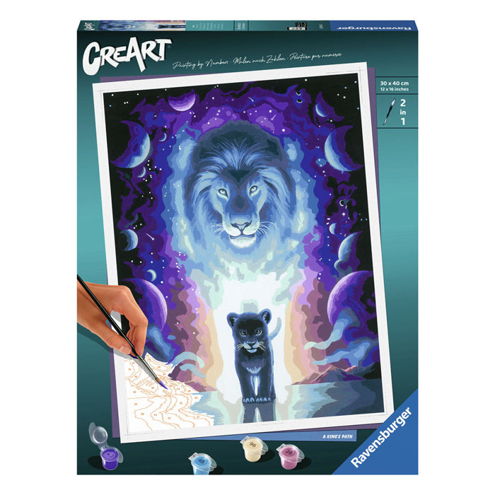 Ravvensburger Creart Painting al numero Lion Jojoesart