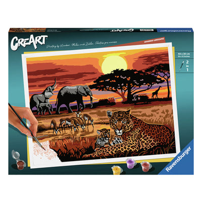 Ravensburger Creart Painting on Song Savannah Landscapes