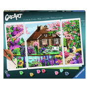Ravensburger creart schilderen op nummer waterside cottage - afbeelding 1