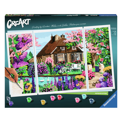 Ravvensburger Creart Painting su Number Waterside Cottage