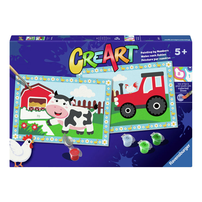 Ravensburger creart schilderen op nummer - tractor with scenery