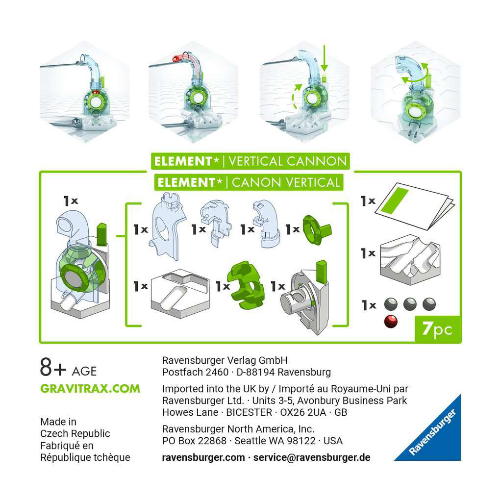 Gravitrax element vertical cannon