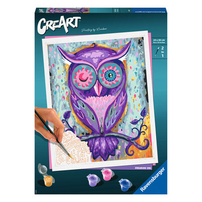 Ravensburger Creart Painting on Number Dreaming Owl