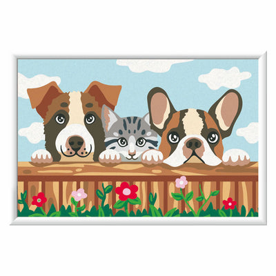 Ravensburger Creart Painting by number - Kat and Dogs