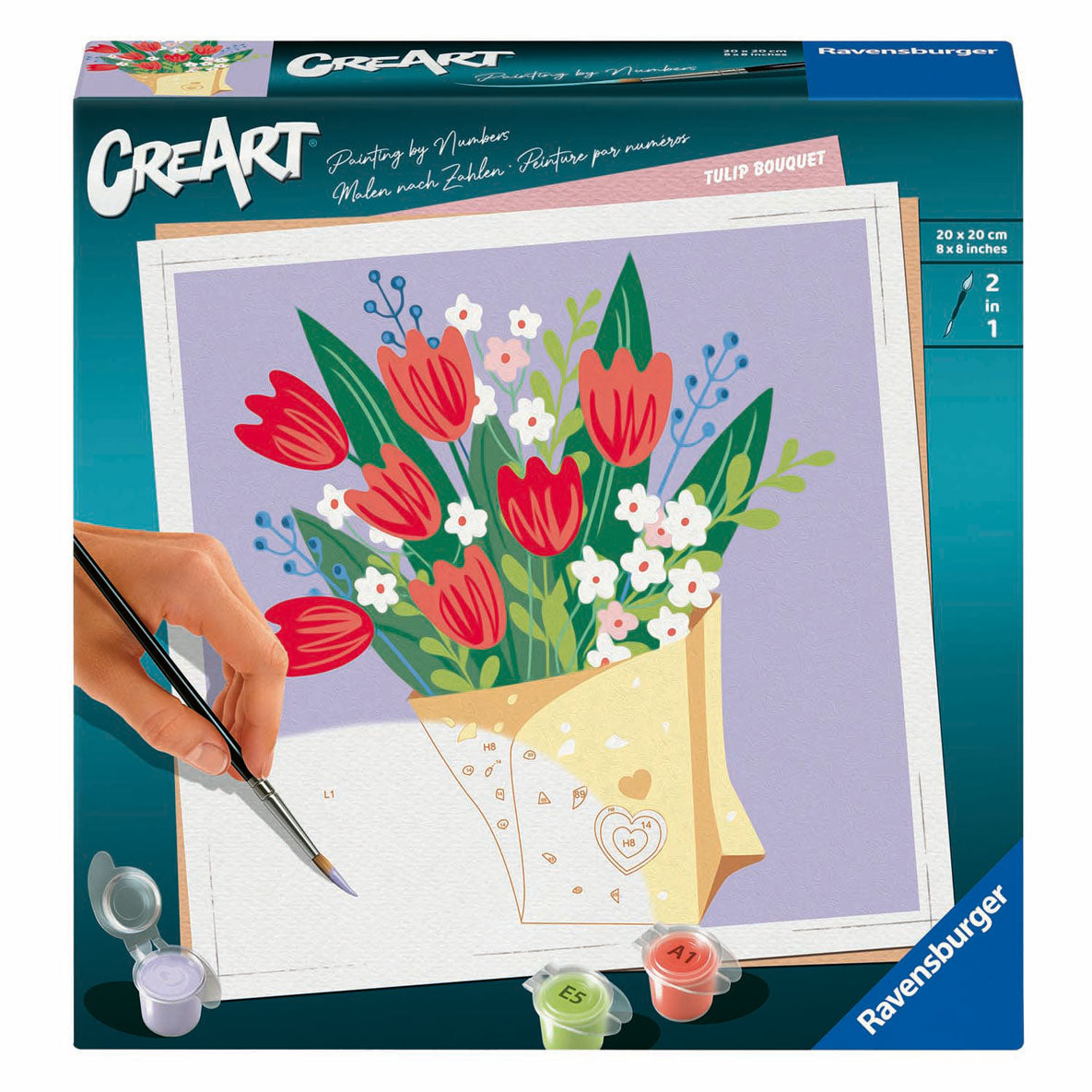 Ravvensburger Creart Painting by Number - Tulpen Bouquet