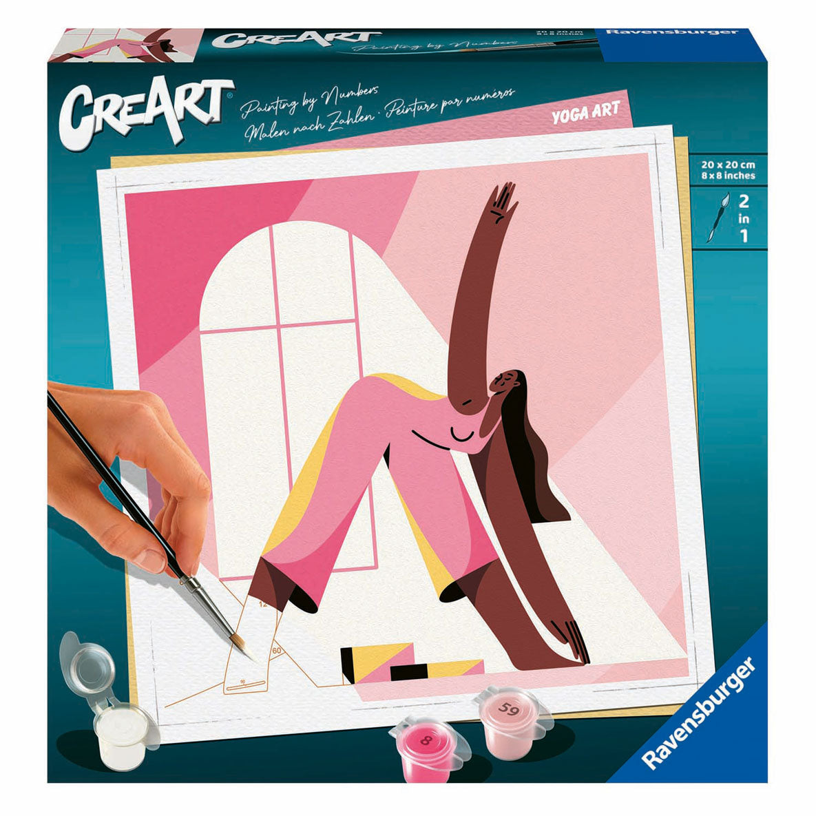Ravensburger Creart Pintura en número - Yoga