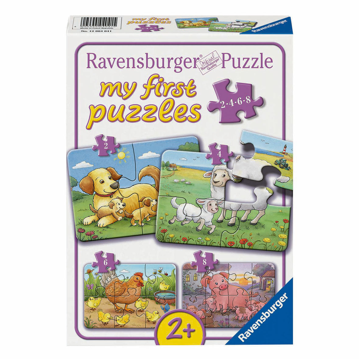 RAVENSBURGER puzzle puzzle i miei primi puzzle 4in1 animali da allevamento famiglie