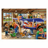 Aereo puzzle di ravensburger e riparazione del treno, 2x24st.