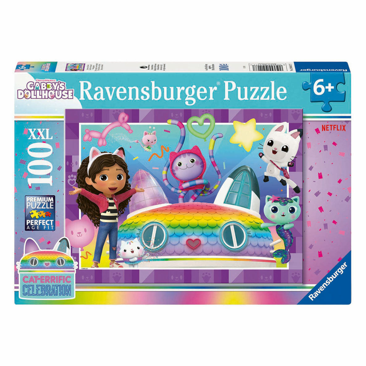 Ravensburger Jigsaw Puzzle XXL Gabby's Dollhouse, 100.