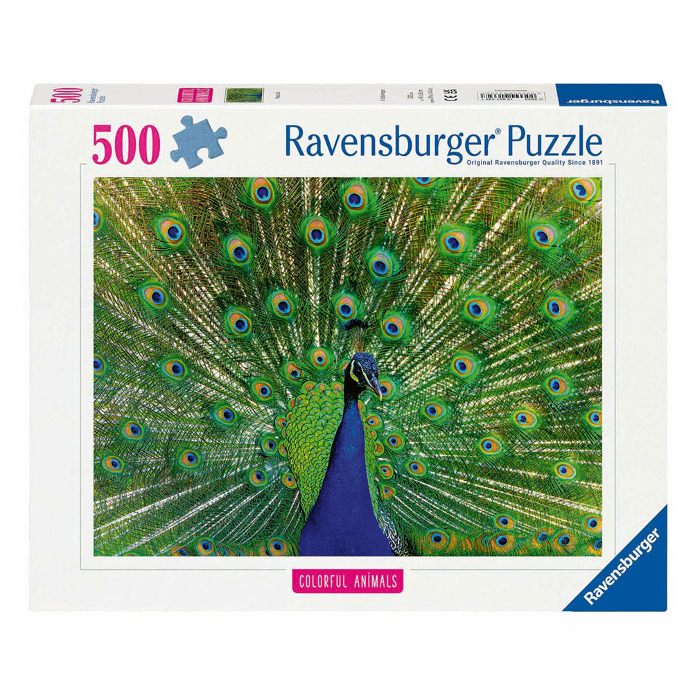Ravensburger Jigsaw Puzzle Animales coloridos Pauw, 500º.