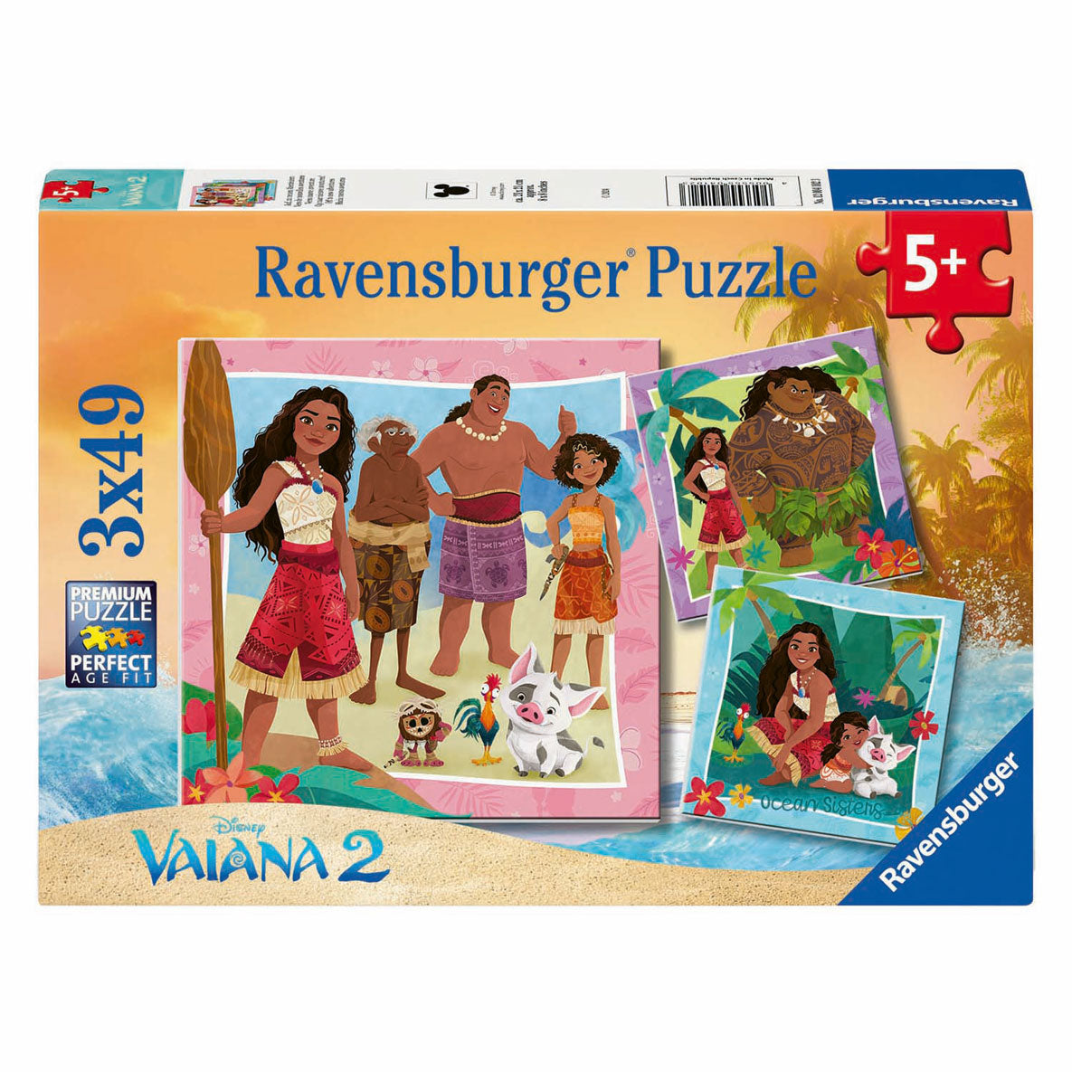 Ravensburger Jigsaw Puzzle Disney Vaiana 2, 3x49st.