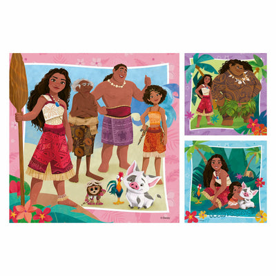 Ravensburger puzzel vaiana 2 op naar nieuwe avonturen! - legpuzzel - 3x49 stukjes
