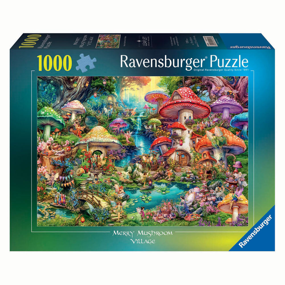 Ravensburger legpuzzel merry mushroom village, 1000st.