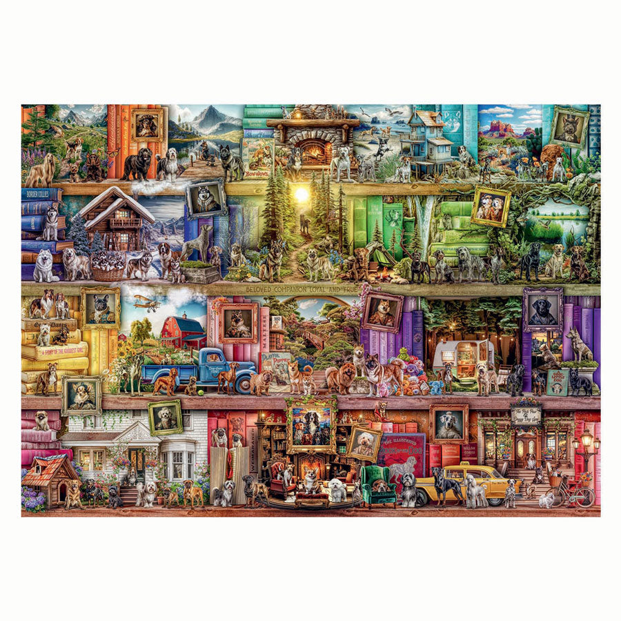 Ravensburger Puzzle The Library of Dogs 1000 pieces