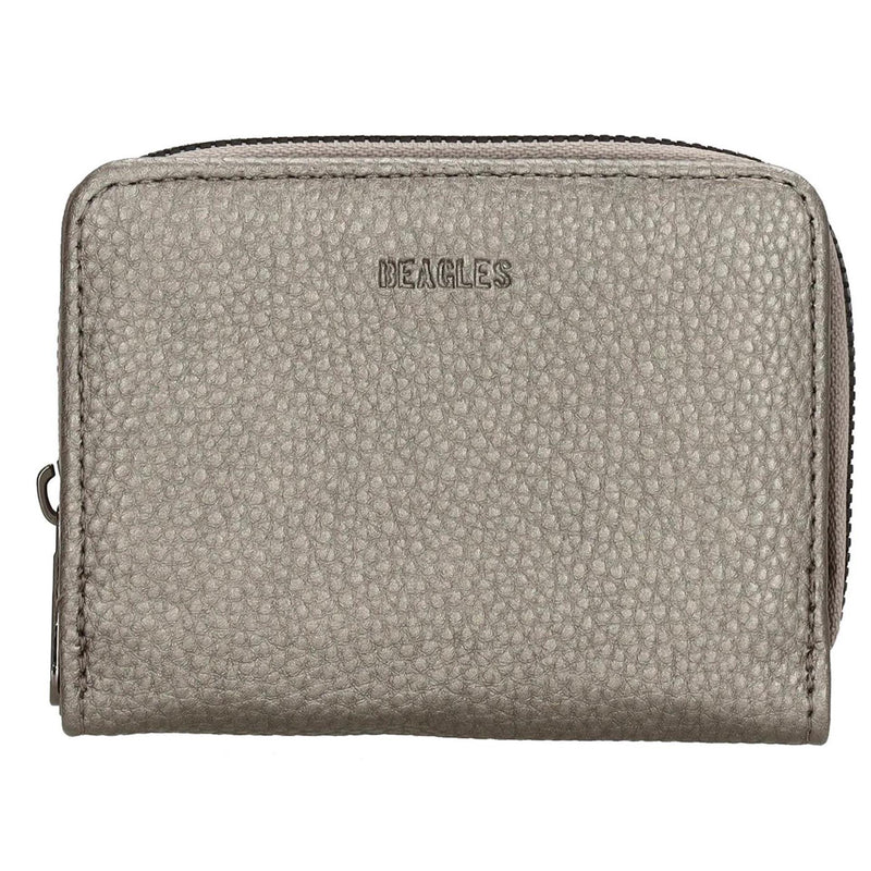 Cartera beagles lizaso plata oscuro
