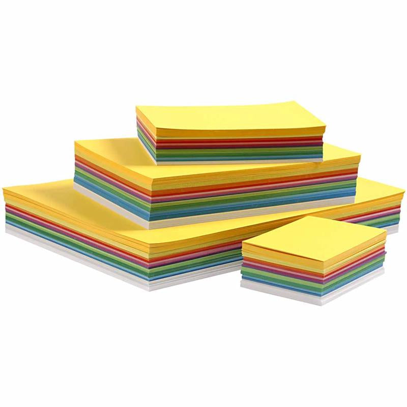 Lentekarton, a3,a4,a5,a6, 180 gr, diverse kleuren, 1500 div vellen 1 doos