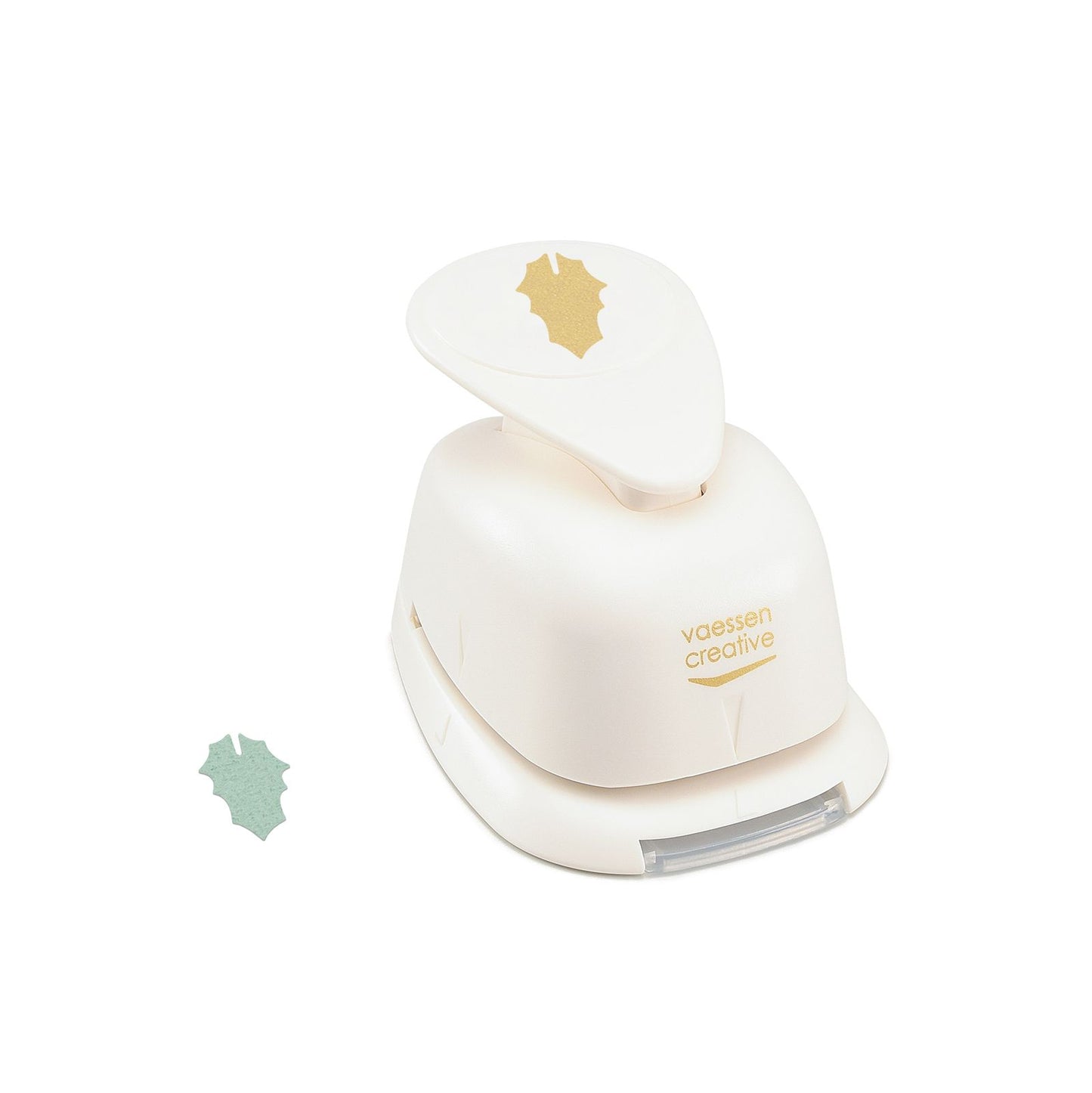 Vaessen creative • figura perforadora hoja de acebo mediana 1,9x2,4cm