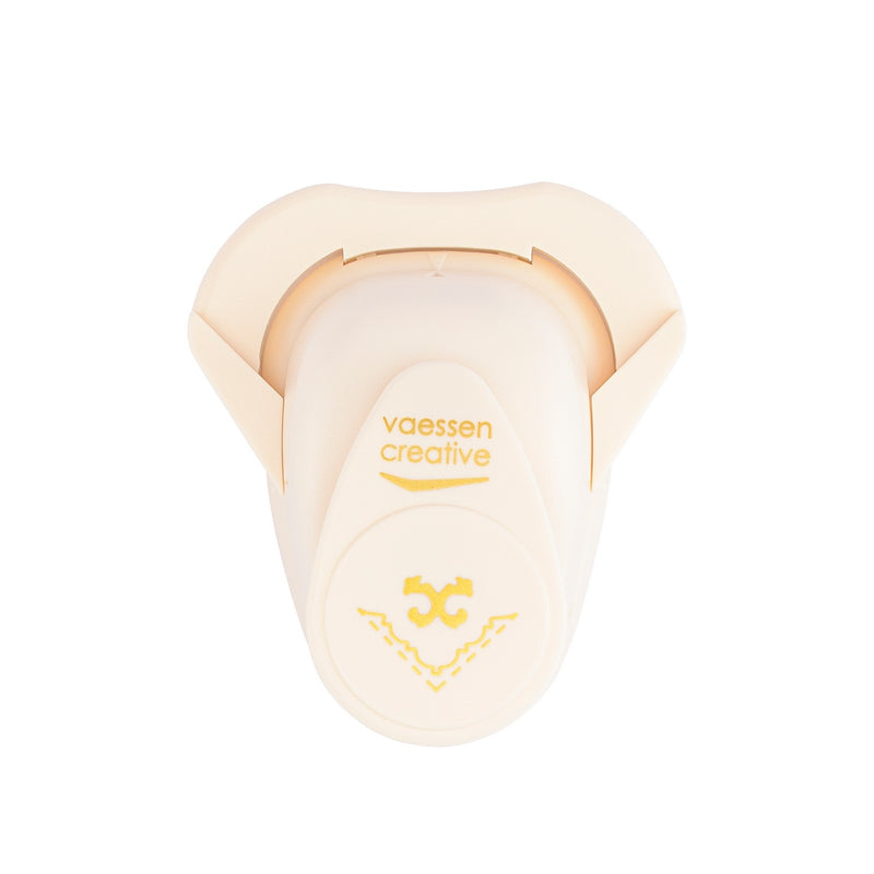 Vaessen creative • hoekpons krul met sierrand