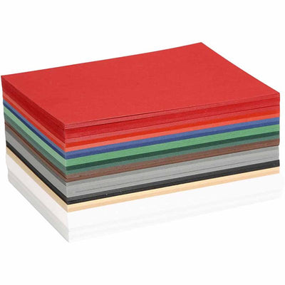 Cartoncino natalizio Colortime, a6, foglio 105x148 mm, 180 gr, vari colori, 300 fogli div 1 scatola