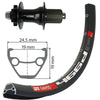 Xlc rw-a19 rueda trasera 29 disco 12mm