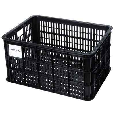 Basil Fietskrat L - Grande - 40 litros - Negro