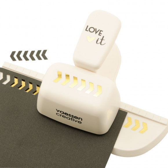 Vaessen creative • lo adoro edge punch a spina di pesce