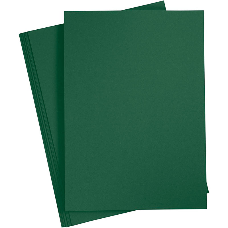 Creativ company cartulina de colores, A3, hoja 297x420 mm, 180 gr, verde oscuro, 20 hojas 1 caja