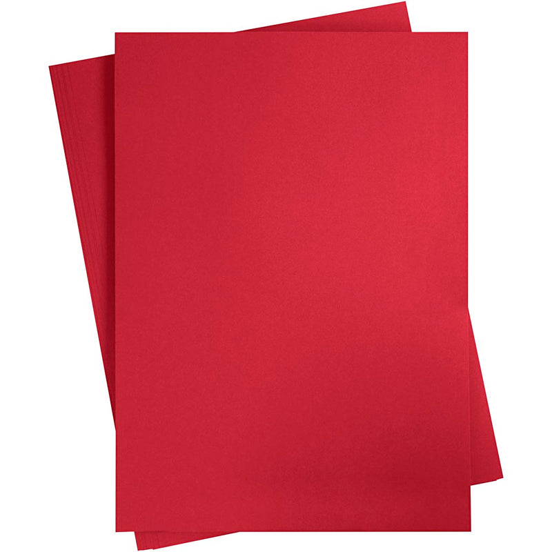 Cartoncino colorato Creativ company, a2, foglio 420x594 mm, 180 gr, rosso Natale, 10 fogli 1 scatola