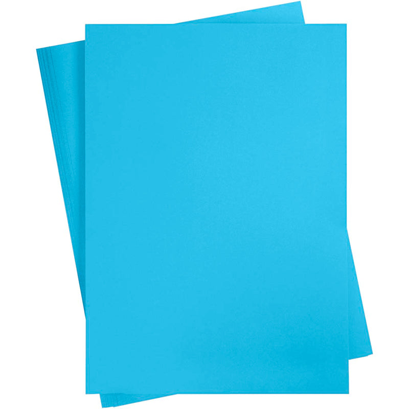 Creativ company cartoncino colorato, a2, foglio 420x594 mm, 180 gr, blu, 10 fogli 1 scatola