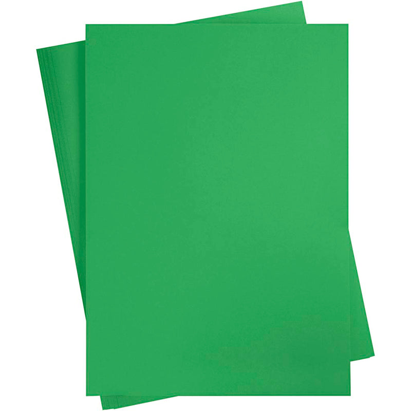 Creativ company cartoncino colorato, a2, foglio 420x594 mm, 180 gr, verde erba, 10 fogli 1 scatola
