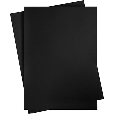Creativ company cartulina de colores, a2, hoja 420x594 mm, 180 gr, negro, 10 hojas 1 caja