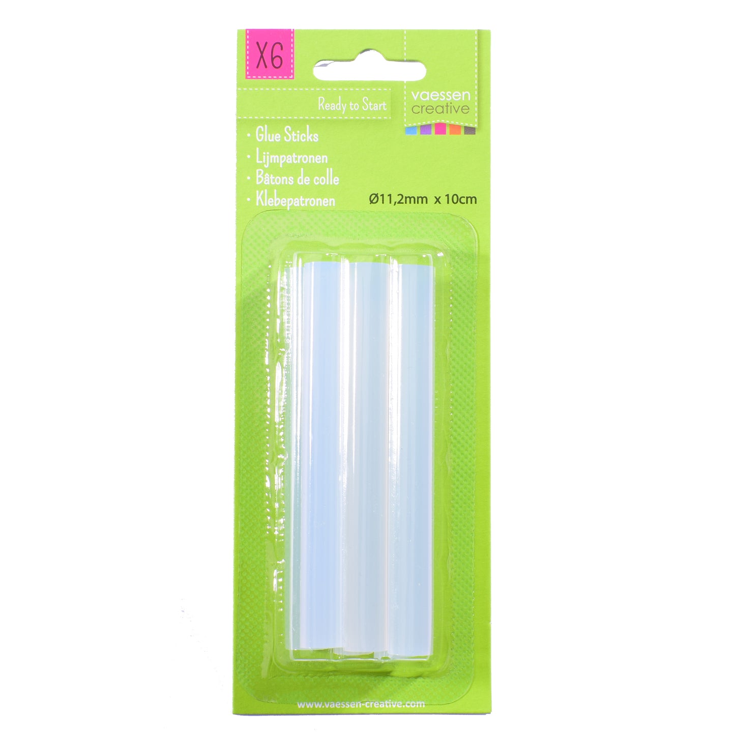Vaessen creative • cartuchos de pegamento 11,2x100mm 6uds