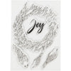 Timbri in silicone decoro Viva, gioia, misura 10,5x15 cm, 1 foglio