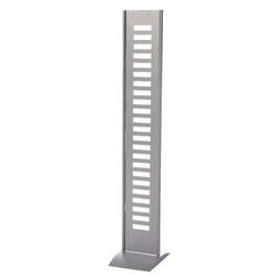 Columna informativa diablillo Kerkmann 30x38x166cm gris plata 12 compartimentos para folletos