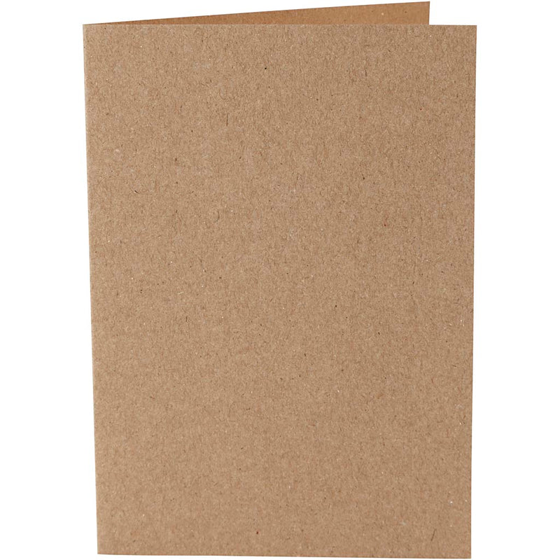 Kaarten, afmeting kaart 10,5x15 cm, 220 gr, naturel, 10 stuk 1 doos