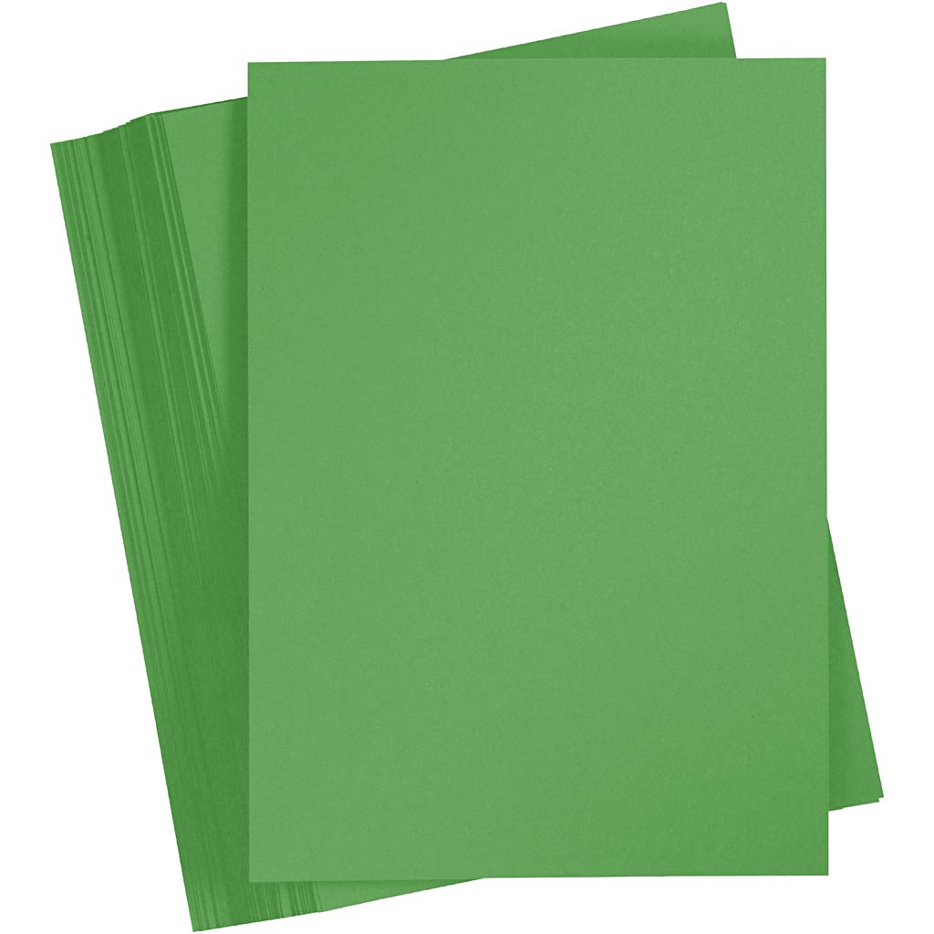Creativ company cartulina de colores, a5, 180 gr, verde hierba, 100 hojas 1 caja