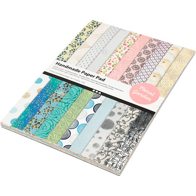 Fiori di blocco di carta con carta fatta a mano, 20 fogli